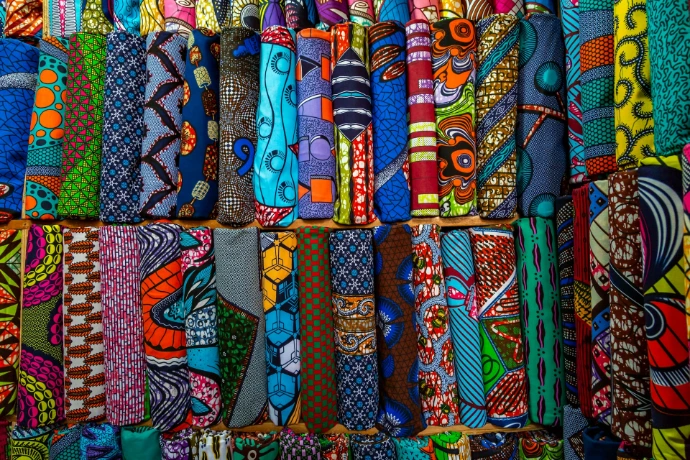 assorted-color textiles